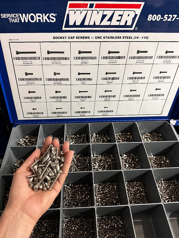 After Organization – Inventory Bins